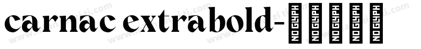 carnac extrabold字体转换